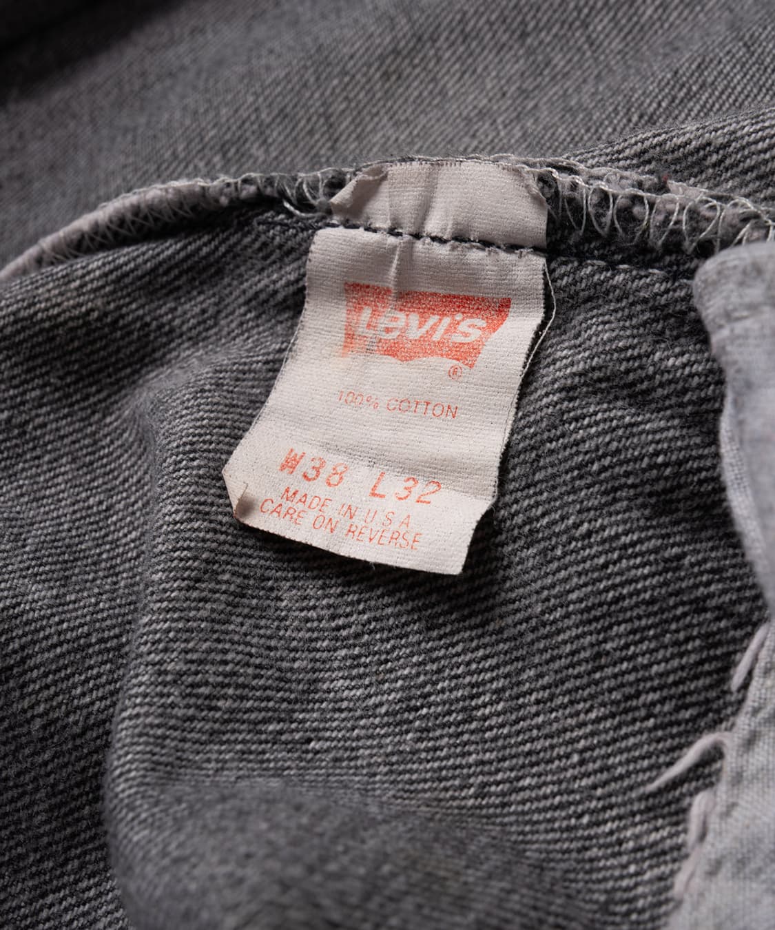 90's 리바이스 501 USA Made 워시드블랙 상품이미지5