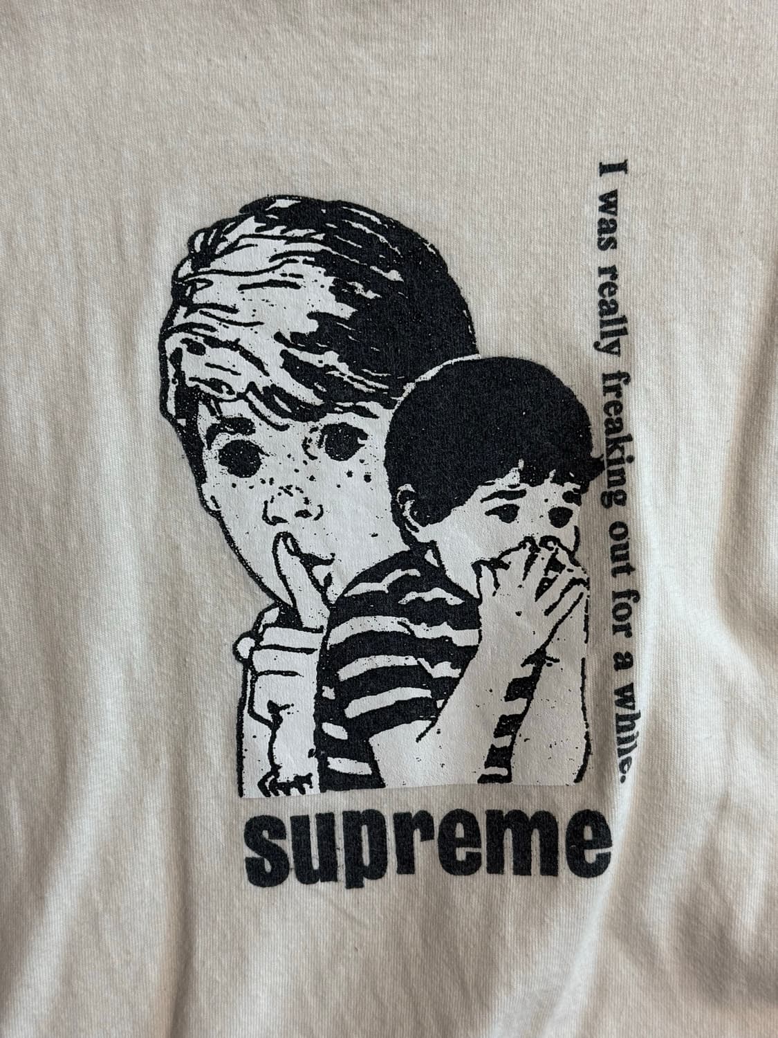 Supreme Freaking Out T-shirt Natural 반팔티 상품이미지4