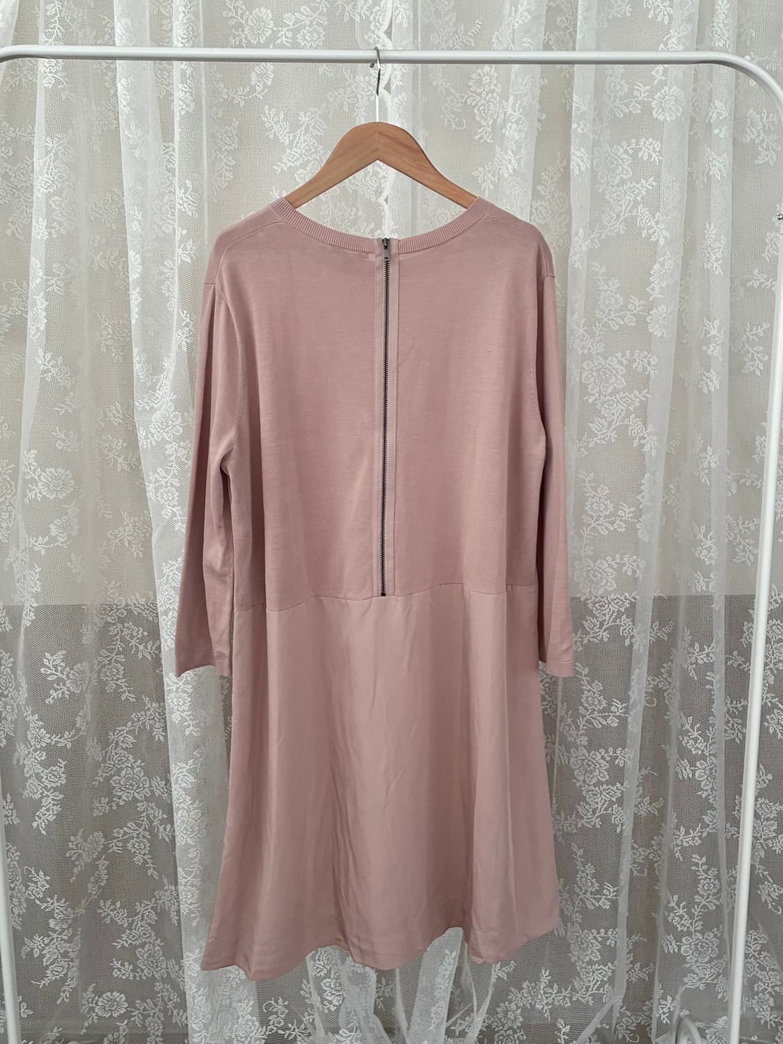 L) 코스 COS 모달 원피스 인디핑크 상품이미지2