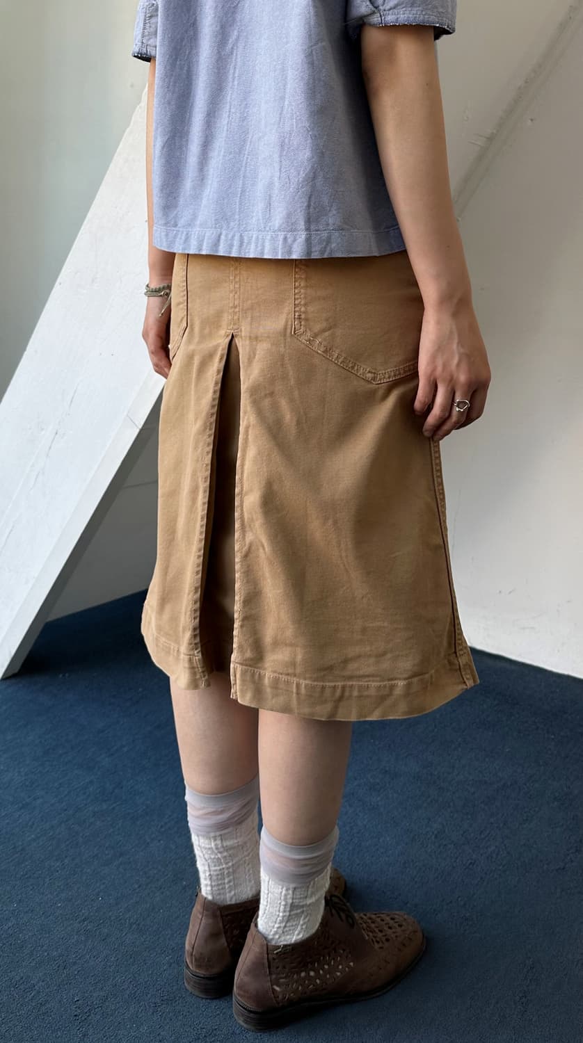 Cotton side adjust work skirt 상품이미지5