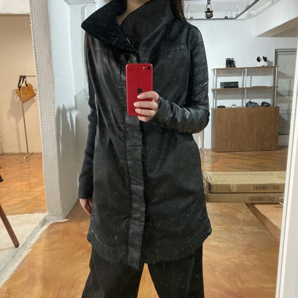 릭 오웬스(Rick Owens) 다크웨어 터틀넥 하이넥 자켓 상품이미지6