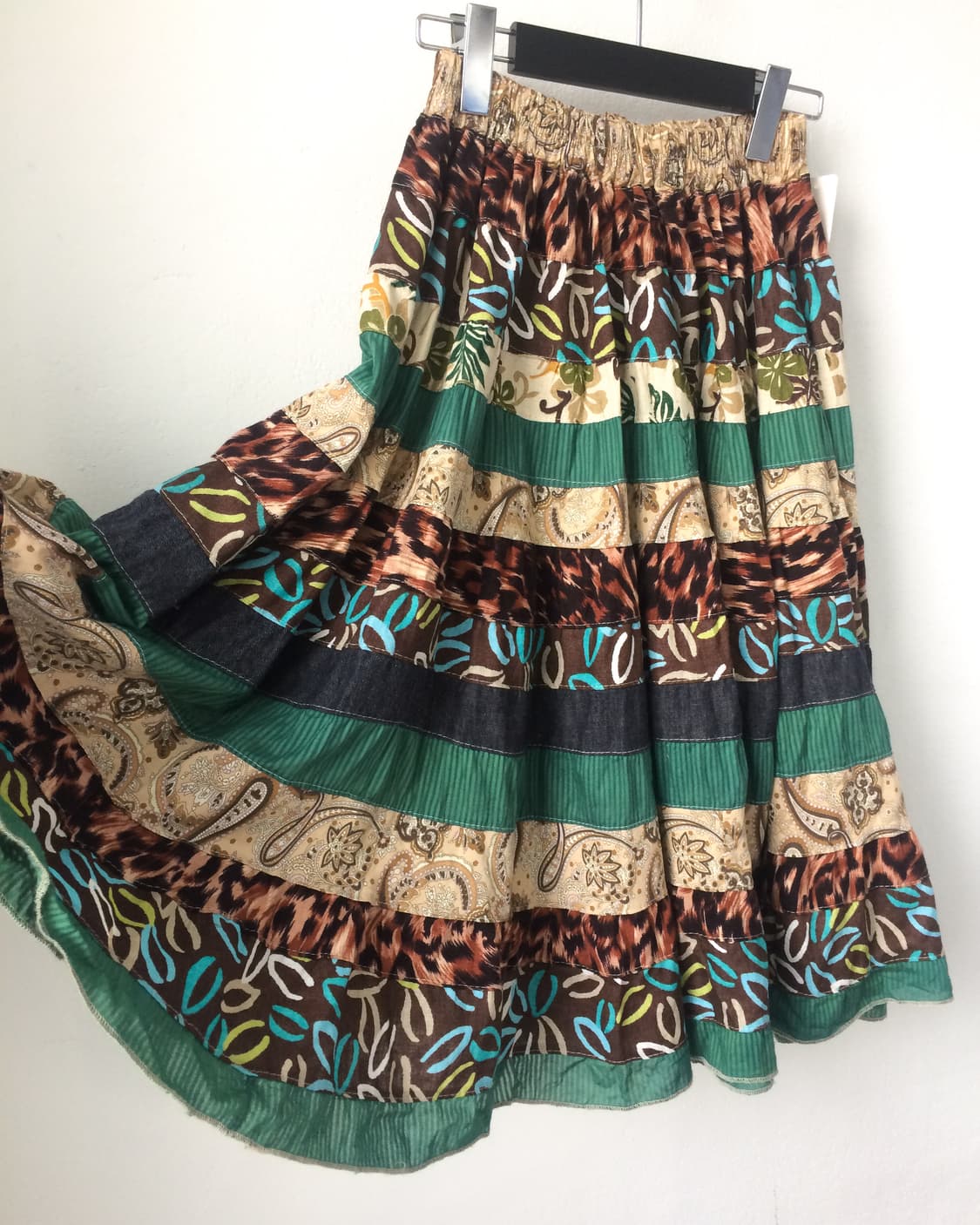Patch work layer skirt 상품이미지2