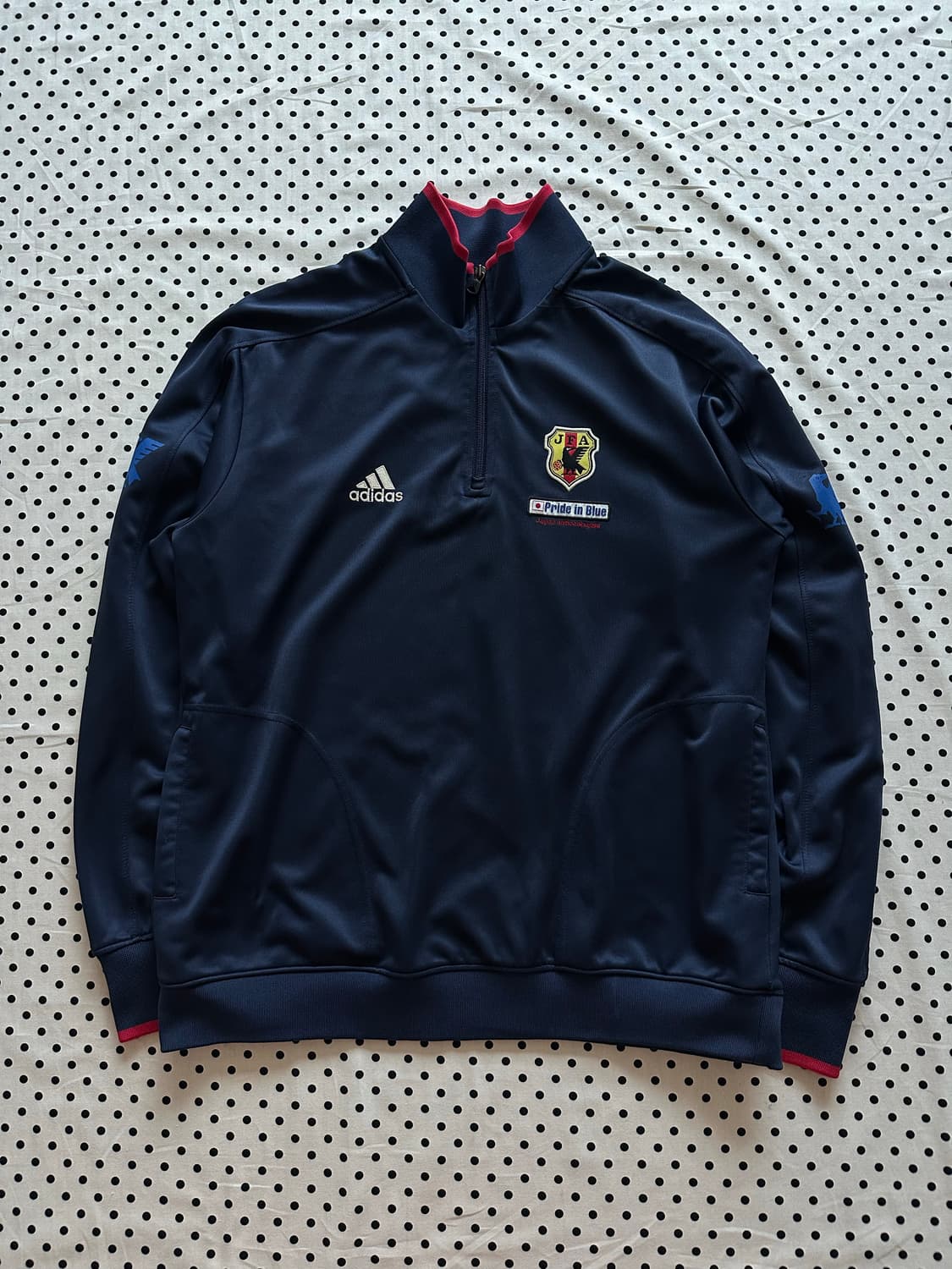 아디다스 일본 축구 국대 트레이닝 하프집업 트랙탑져지 상품이미지1