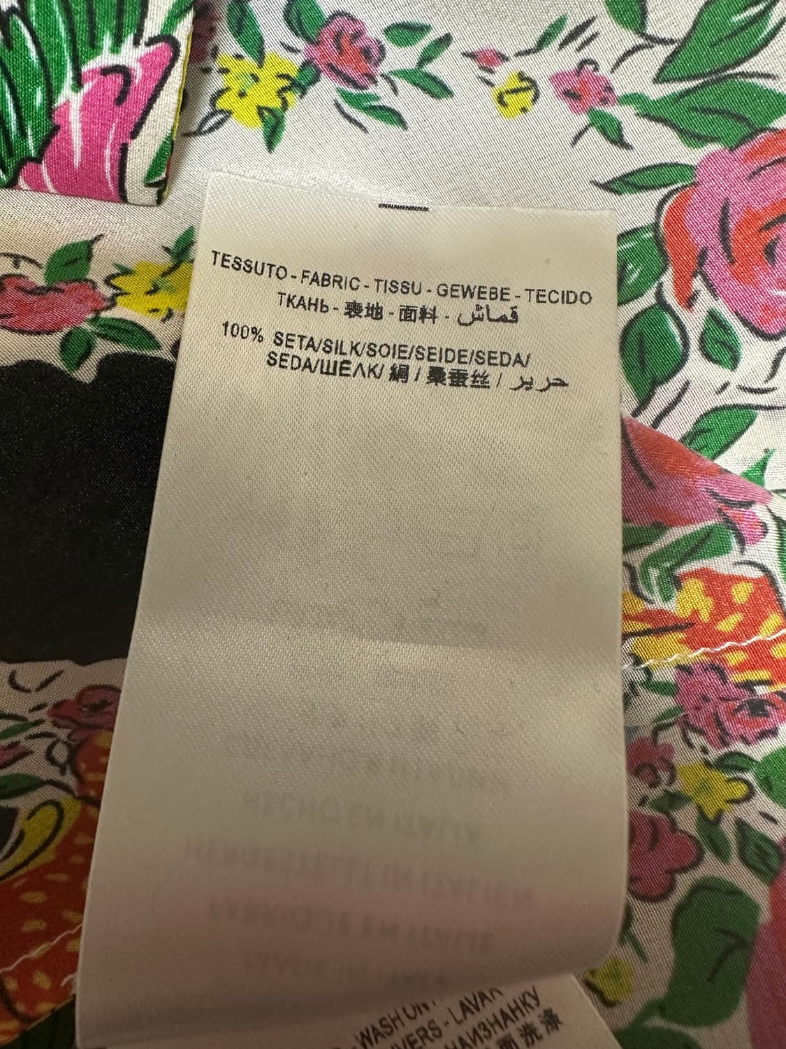 구찌 플라워 실크100 블라우스 정품 상품이미지9