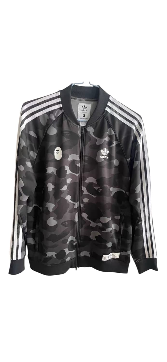 [ L ] 베이프 x 아디다스 흑계 져지 상품이미지3