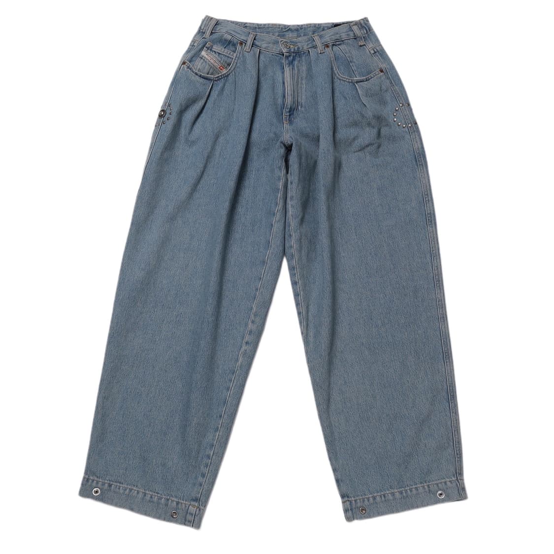 DIESEL 스터드 데님 핀턱 팬츠   상품이미지1