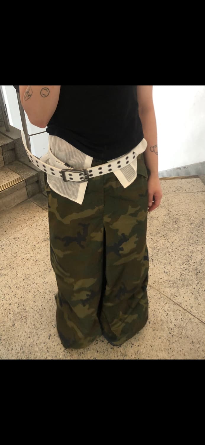 JOHNBULL CAMO LONG SKIRT 상품이미지3