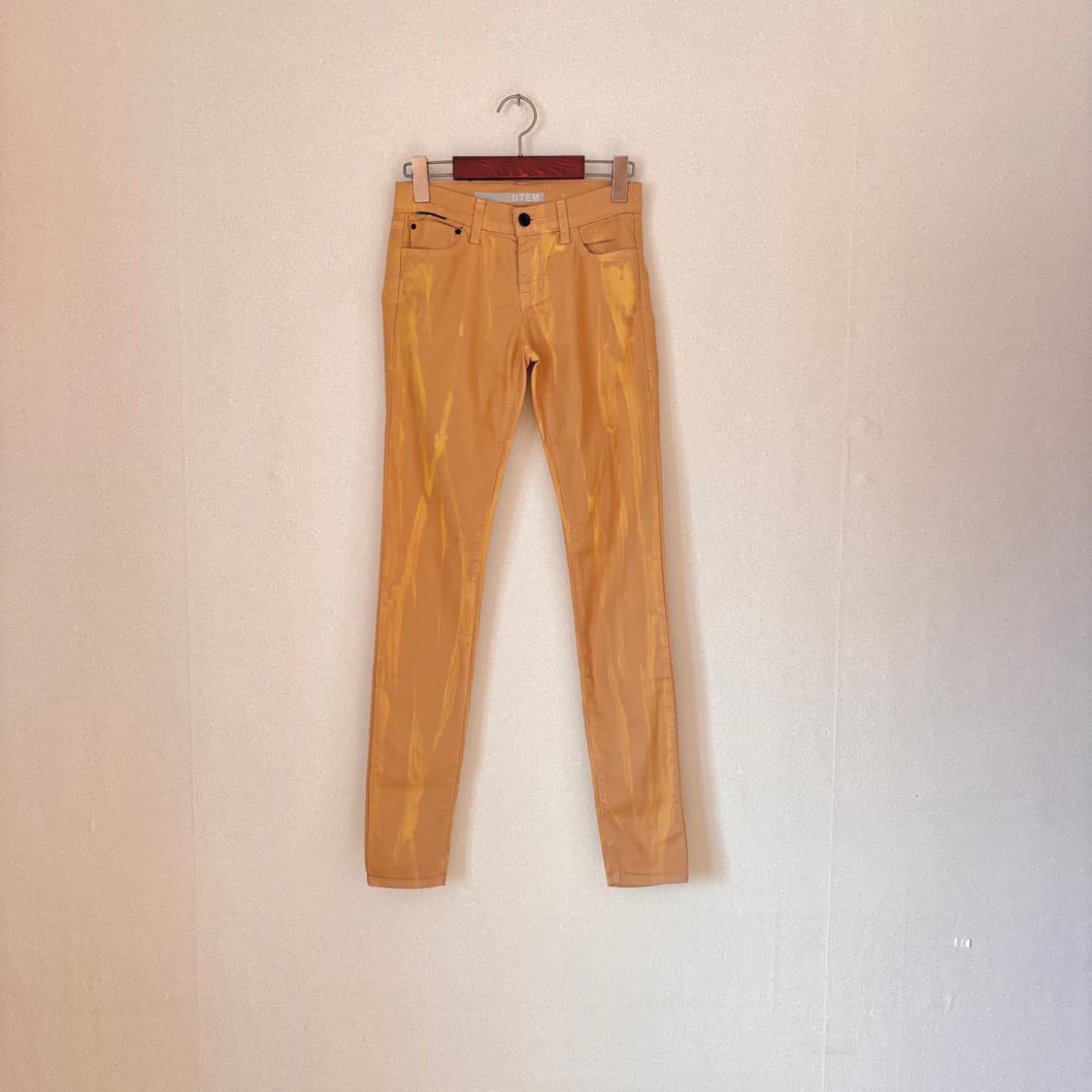 새제품 25 미국 아이템 데님 스키니진 슬림 실루엣 수입 정품 페인팅 상품이미지1