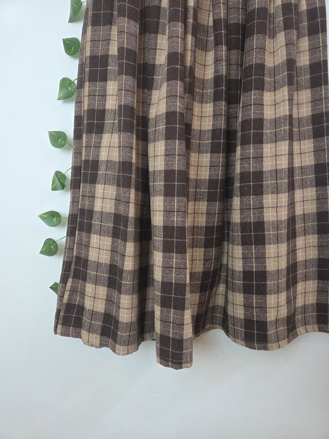 체크 울스커트 상품이미지3