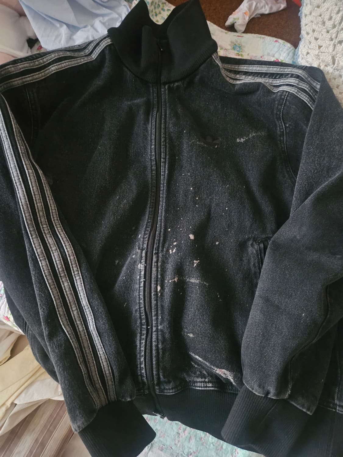 아디다스 데님 집업 상품이미지1