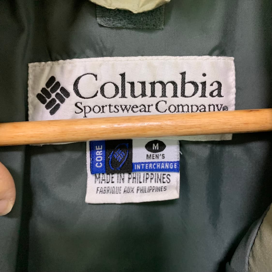 컬럼비아 콜롬비아 배색 블랙/그린 바람막이 자켓 고프코어 남M 남녀공용 상품이미지5