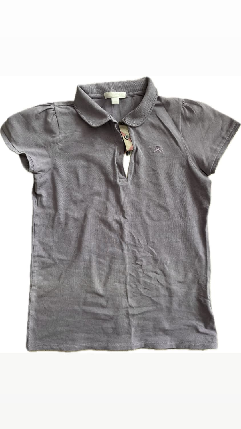 Burberry 피케 반팔 셔츠 purple 상품이미지1