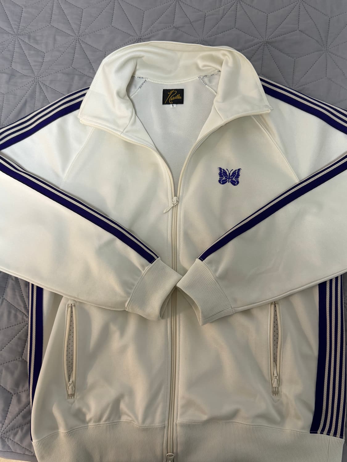 [L]니들스 트랙자켓 아이스 화이트 상품이미지1