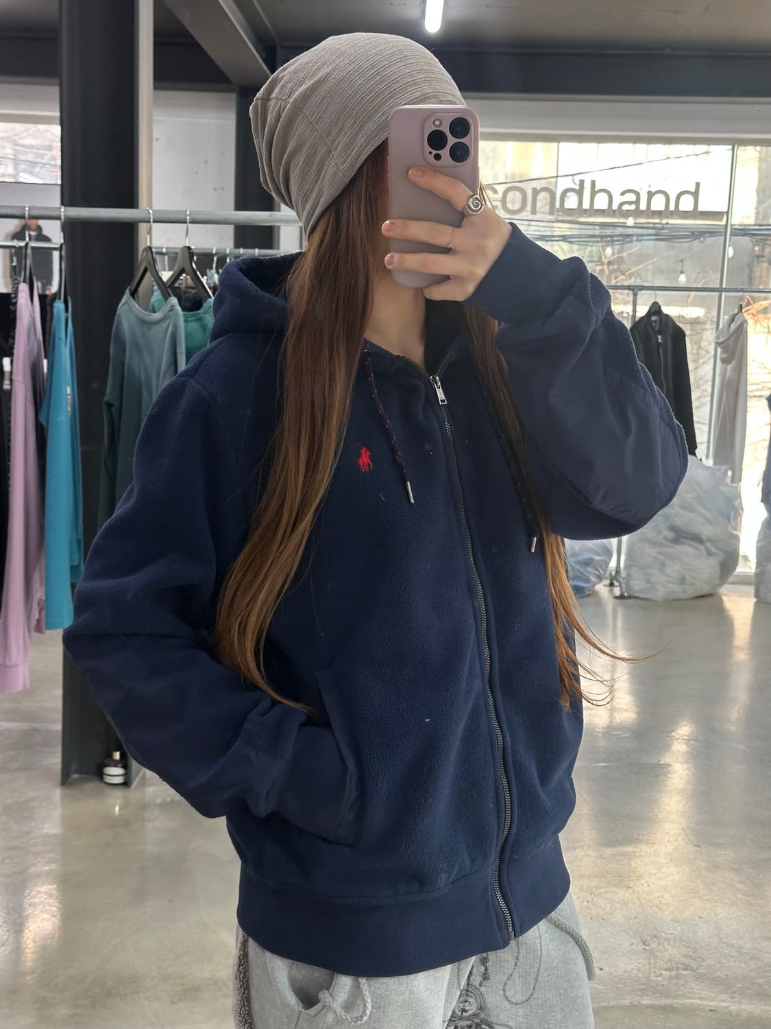 폴로랄프로렌 플리스 후드집업자켓 상품이미지1