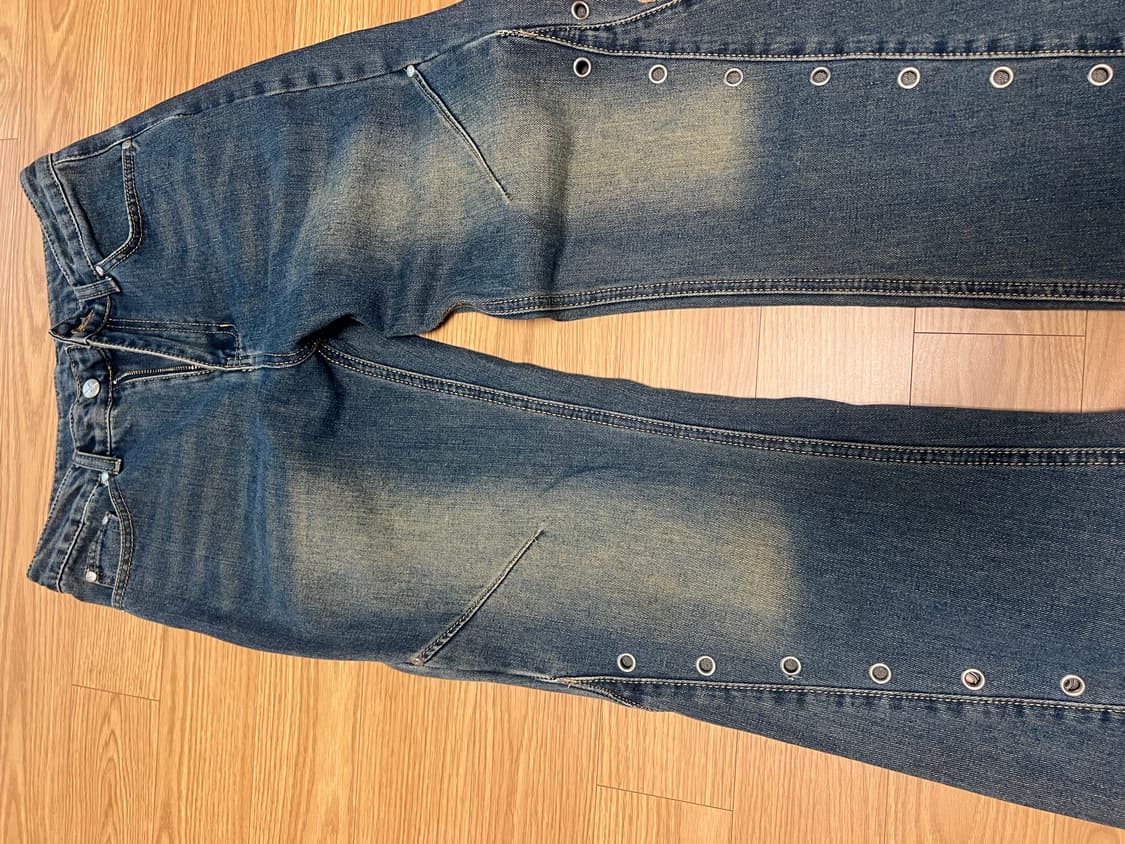 낫포너드 아일렛 청바지 딥블루 상품이미지3