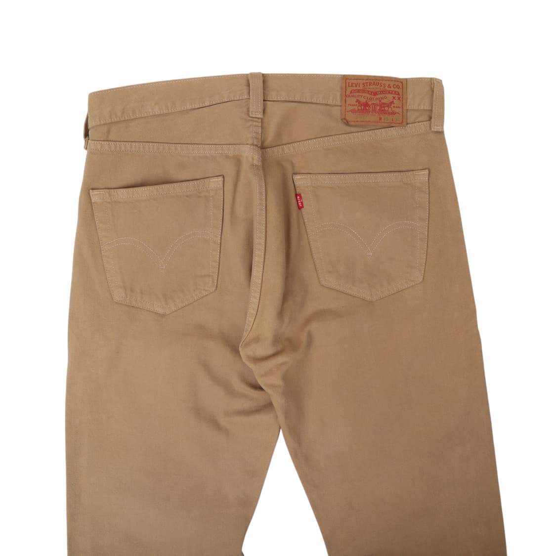 리바이스 501 베이지 스트레이트 레그 버튼플라이 데님팬츠 상품이미지2