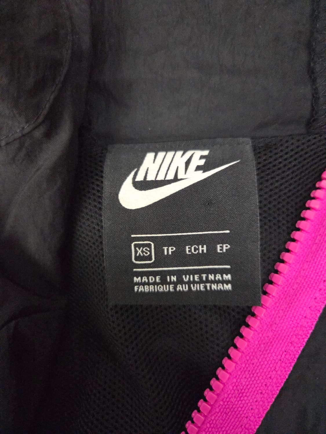나이키 우먼스 우븐 후드 바람막이 블랙/핑크 상품이미지8