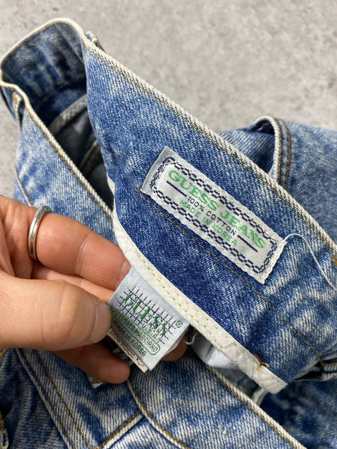 [30] 90s Guess 게스 빈티지 레귤러 핏 데님팬츠 상품이미지9