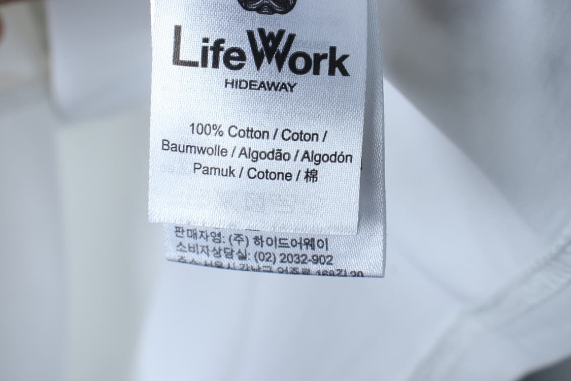 (M-XL) 라이프워크 반팔 티셔츠 빅로고 불독 화이트-H33591 상품이미지8