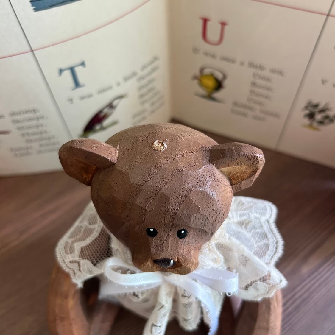 빈티지 나무 인형 테디베어 소품  상품이미지5