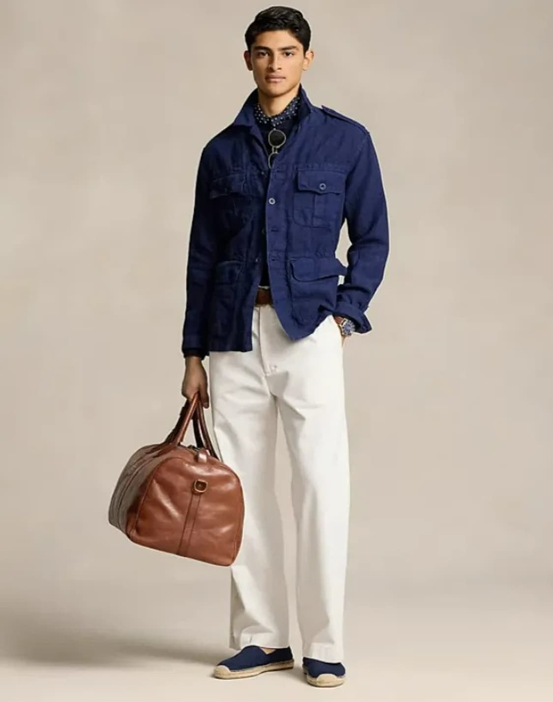 폴로 랄프로렌 린넨 밀리터리 사파리 셔츠 자켓 PN7475 상품이미지3