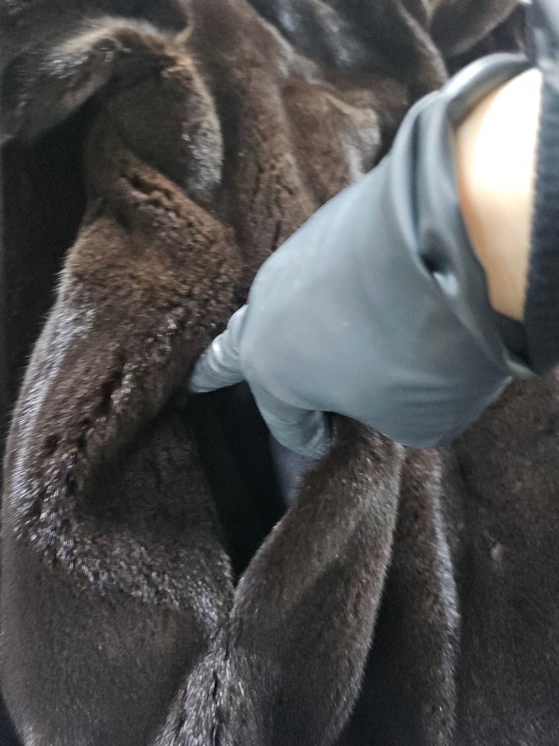 마담포라 블랙그라마 밍크 코트 자켓 브라운 Free 상품이미지5