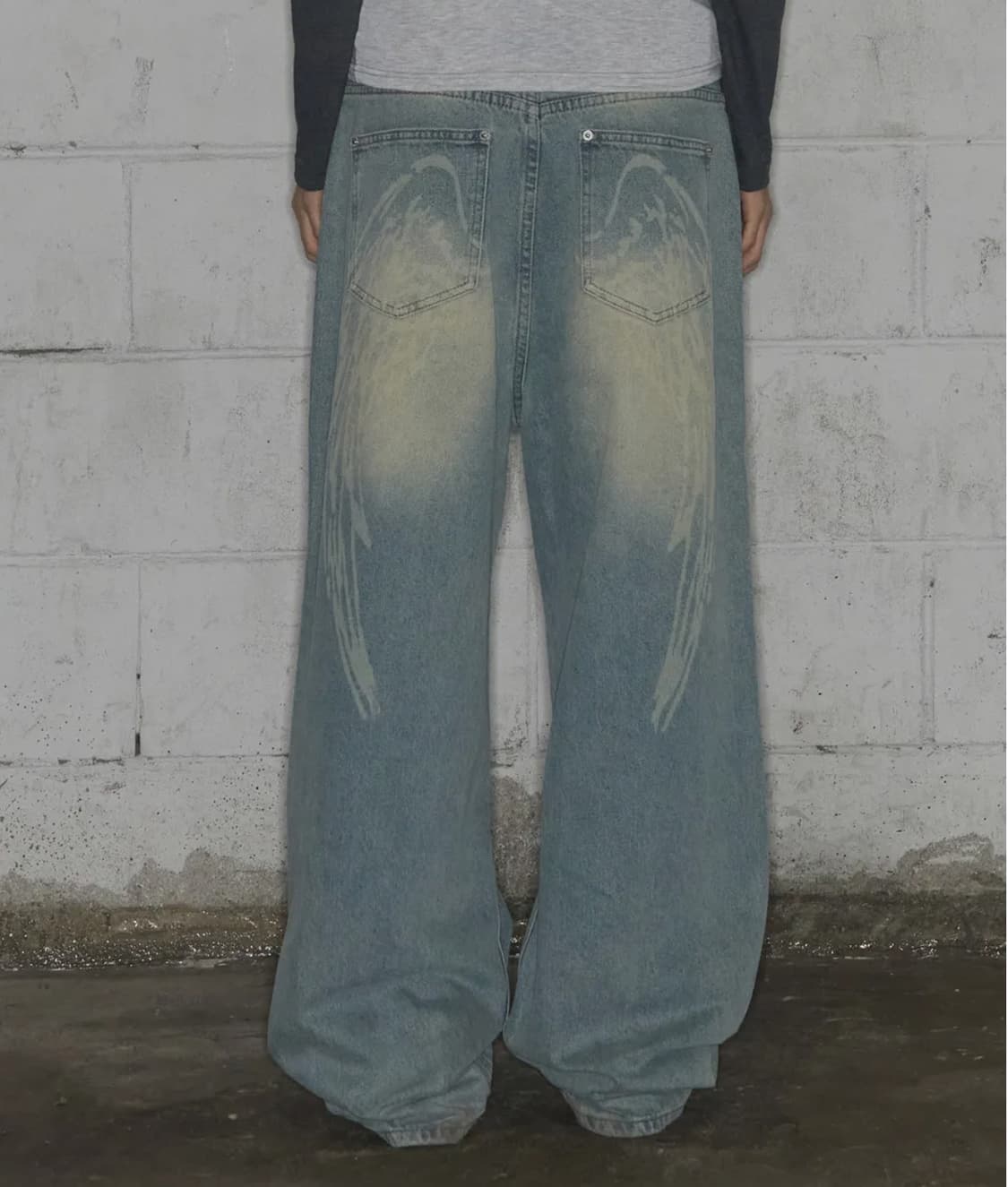 팬시클럽 엔젤 빈티지 워싱 핀턱팬츠  상품이미지1