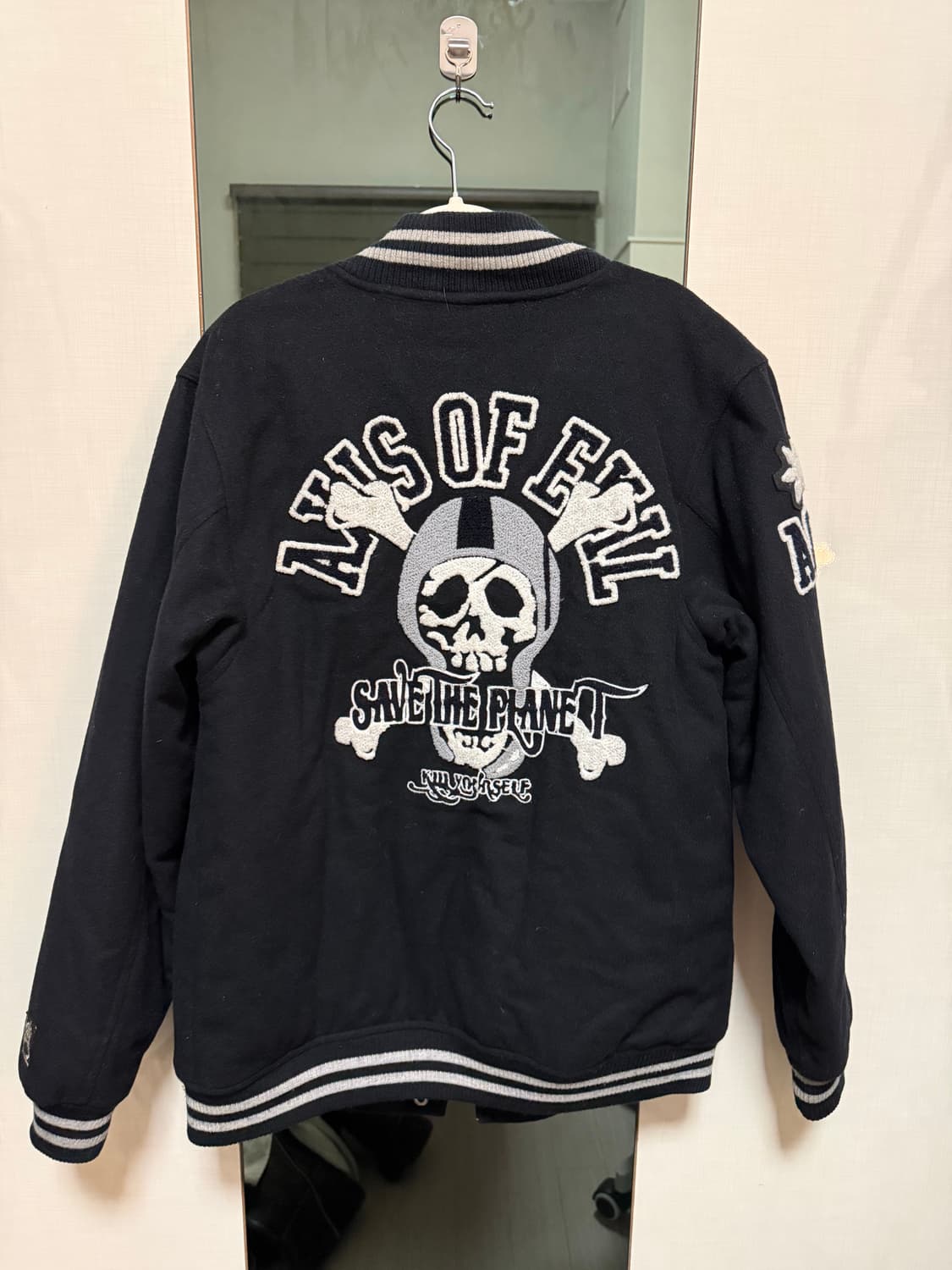 해골 패치 바시티 상품이미지2