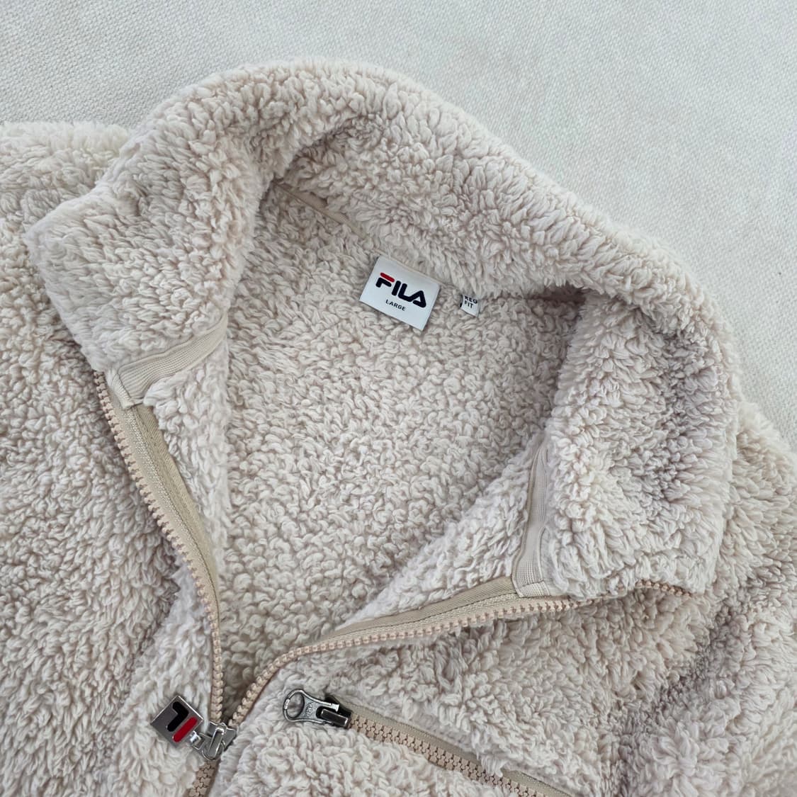 [L] 휠라 후리스 집업 자켓 0220J 상품이미지2