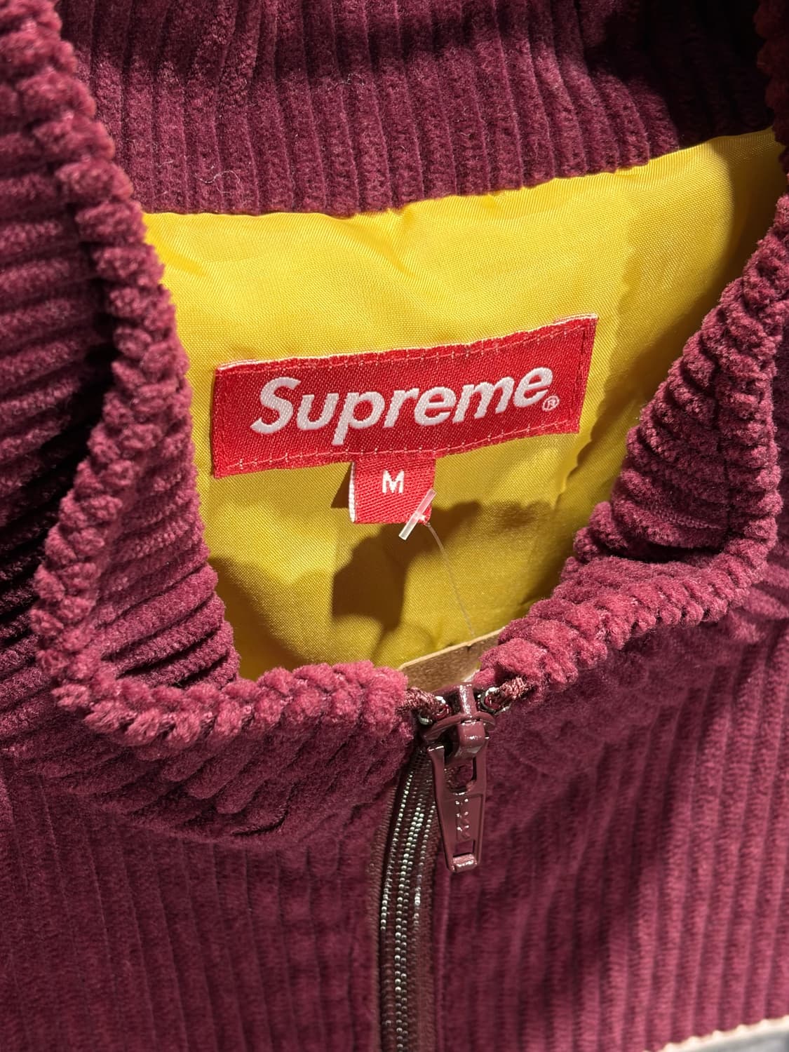 M SUPREME 슈프림 코듀로이 포켓 버건디 아노락 상품이미지5