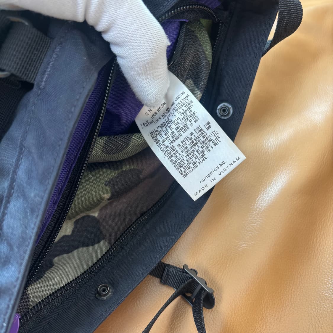 팔라스x노스페이스 퍼플라벨 나나미카 코듀라 카모 샤코슈 크로스백 가방 상품이미지8