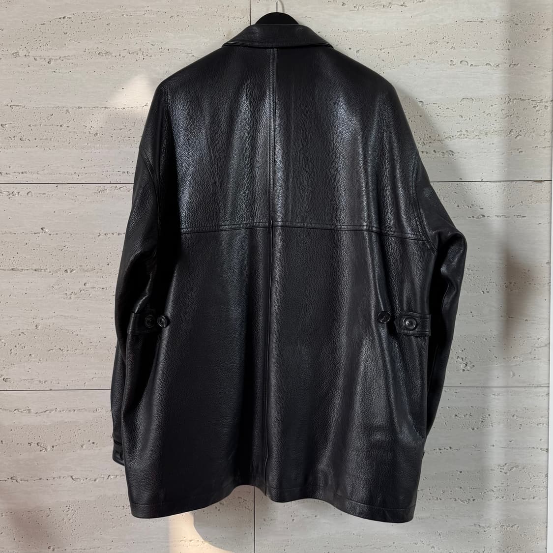 [3] 언유즈드 23AW 레더 카 코트 상품이미지3