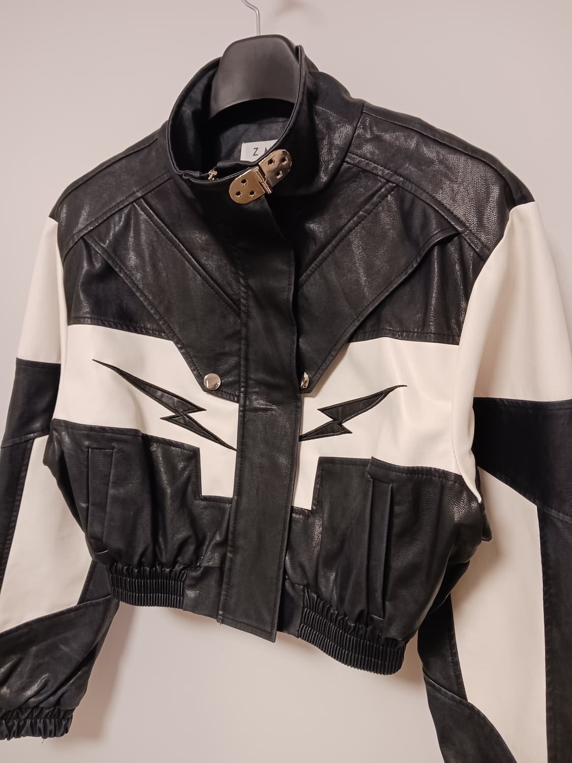 유니크만 빈티지 크롭 레더자켓 상품이미지2