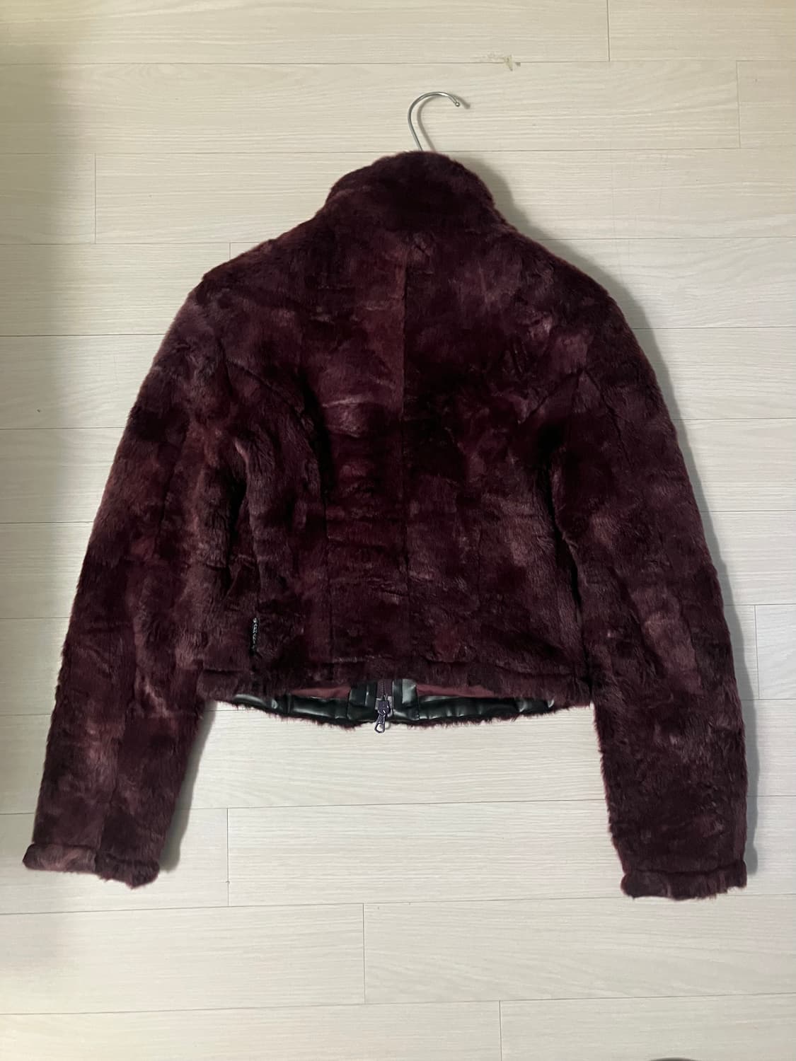 armani jeans burgundy fur jacket 상품이미지2