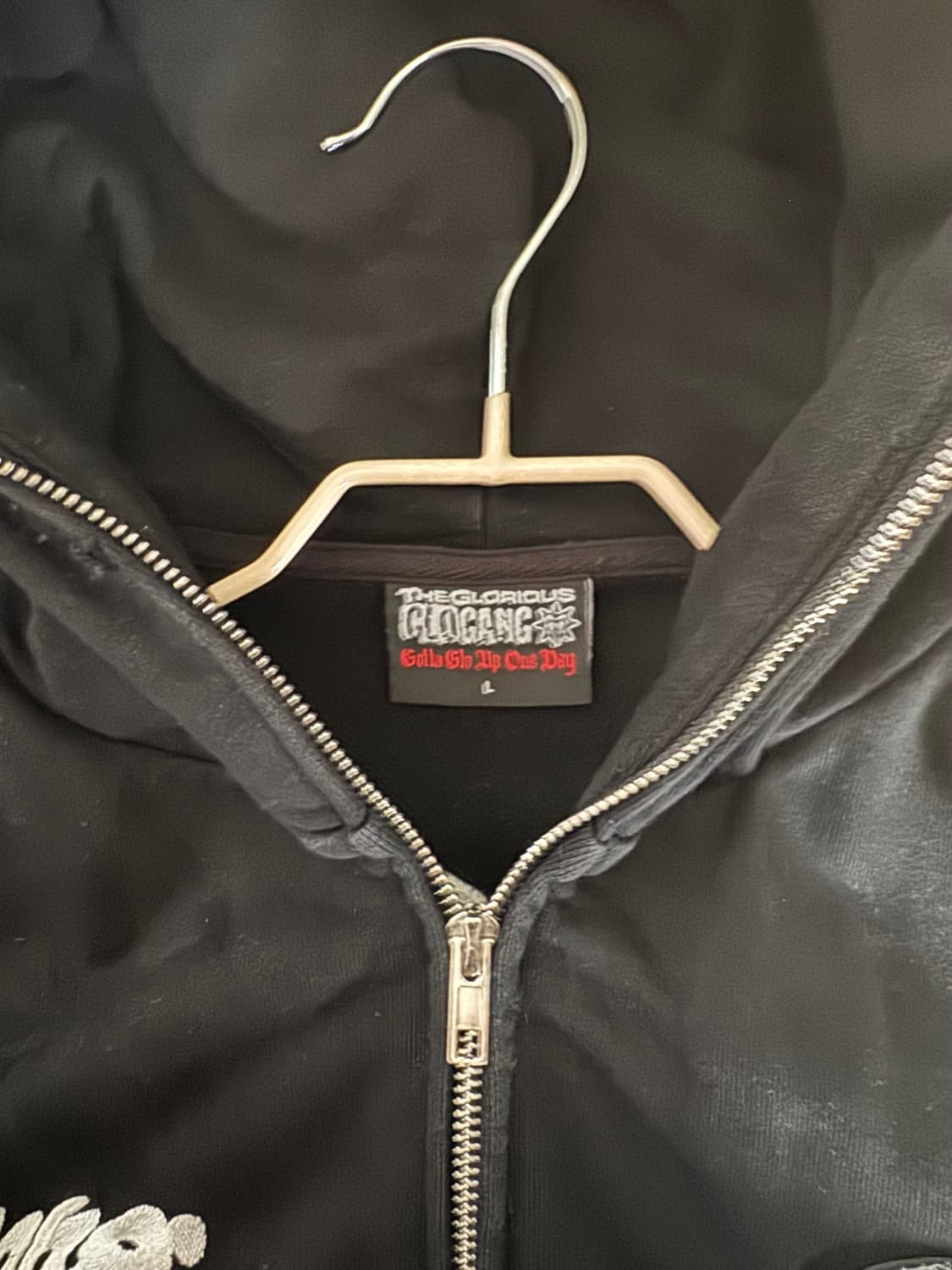 Glogang 글로갱 블랙 후디 공홈 L 사이즈 판매합니다 상품이미지3
