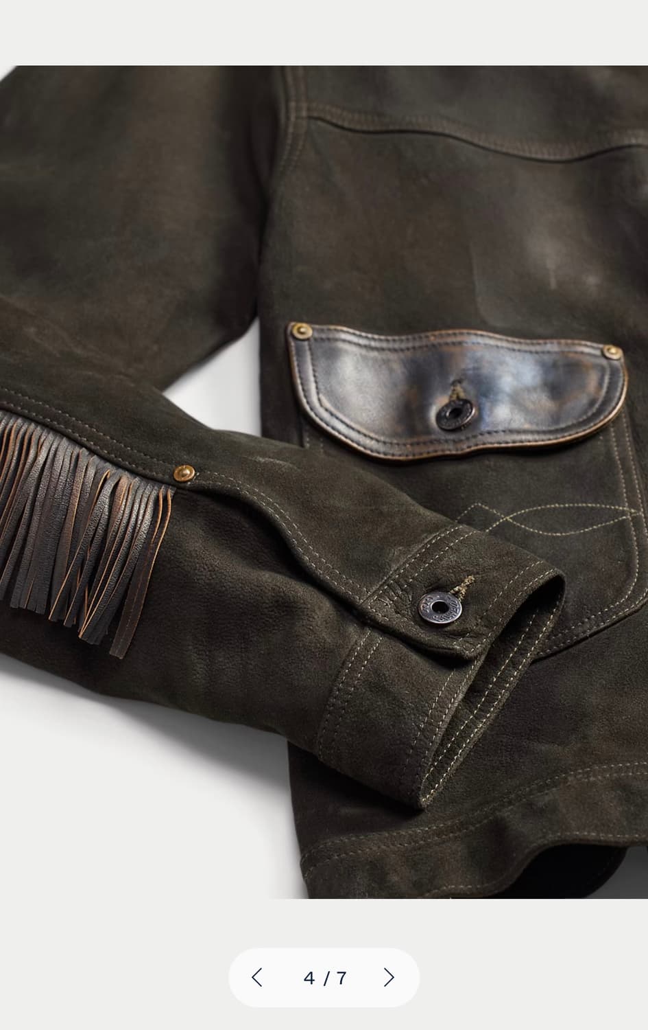 RRL 레더 트림 스웨이드 자켓 상품이미지4