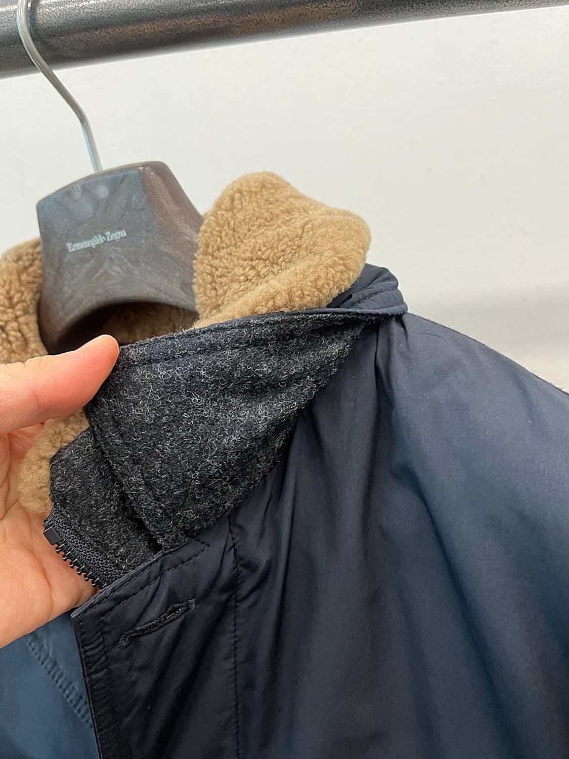 105) 헨리코튼 양털 구스 파일럿코트  상품이미지7