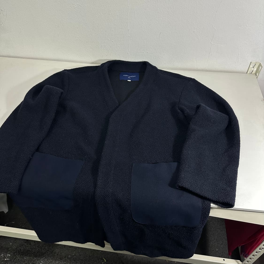 M 커스텀멜로우 다크네이비 롱 가디건 상품이미지1