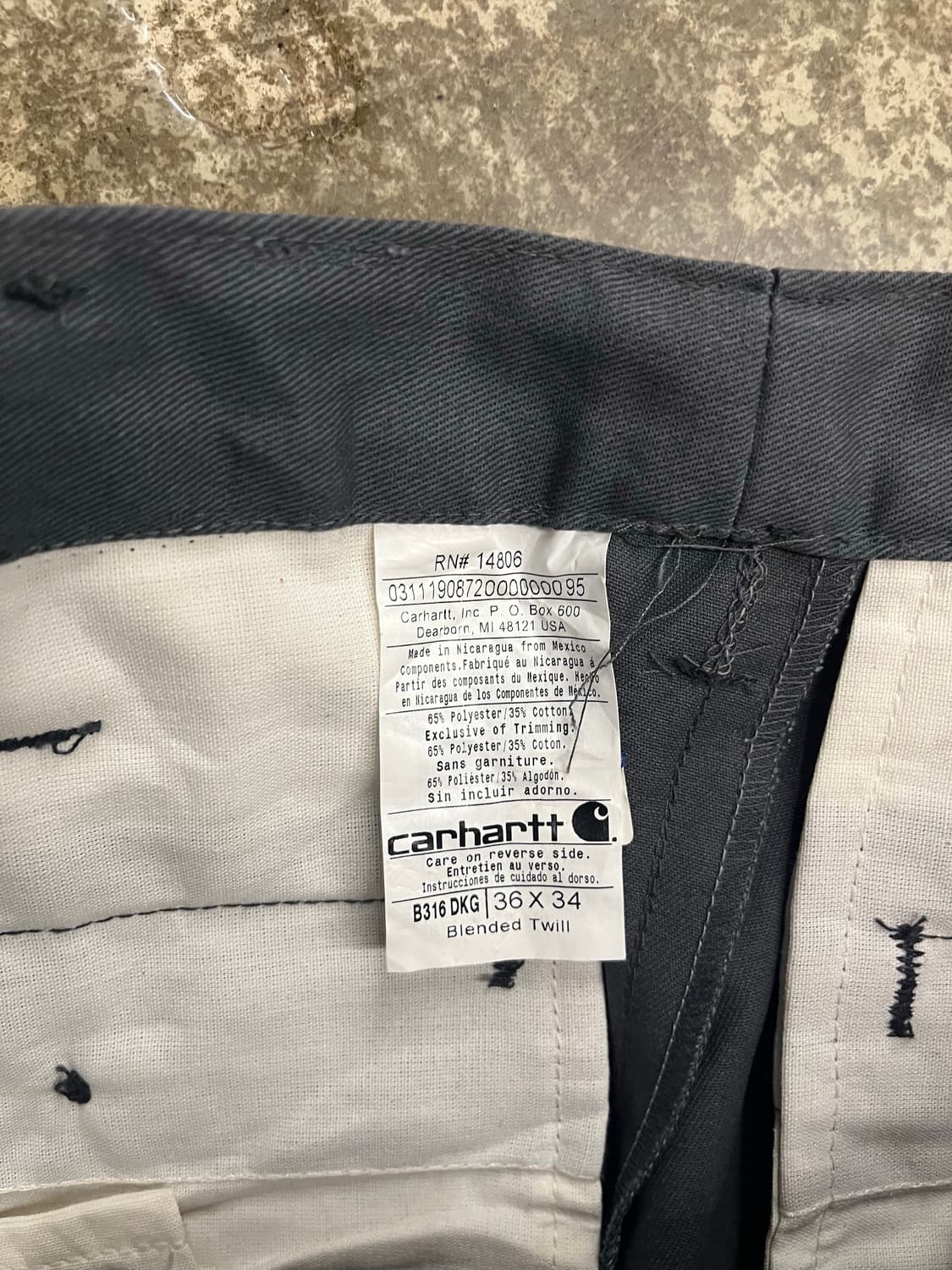 칼하트 더블니 팬츠 상품이미지7