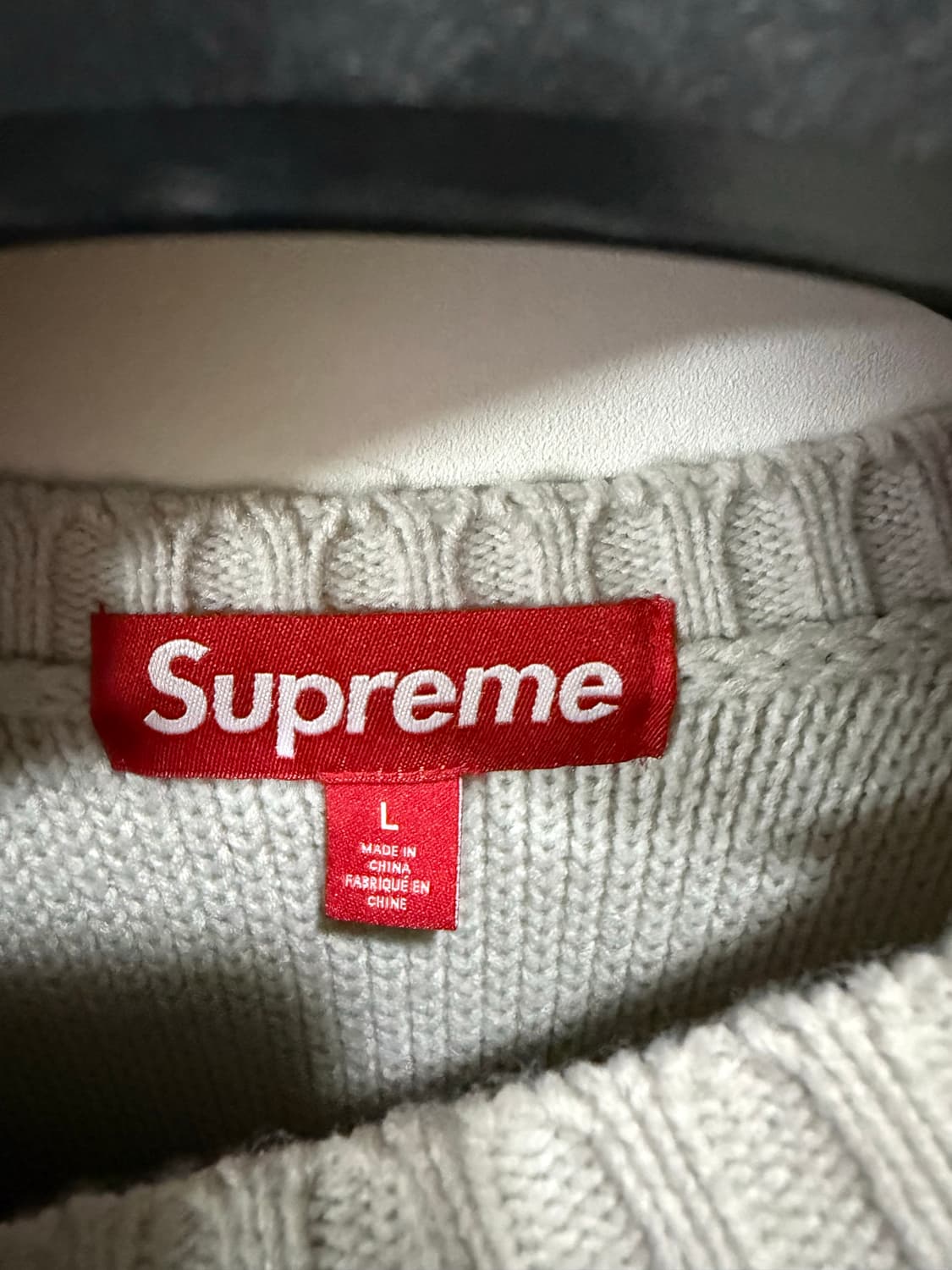 슈프림 체스트 스트라이프 스웨터 L 상품이미지2