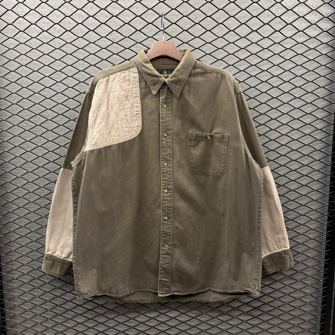 USA VINTAGE 레드헤드 헌팅셔츠 숄더패드 암패치 디테일 올리브 상품이미지2