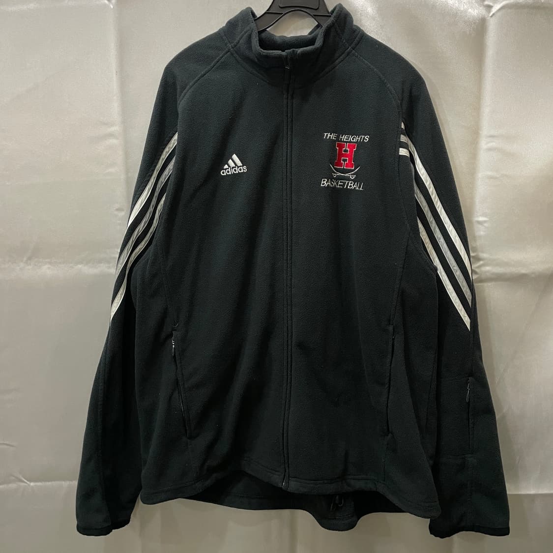 아디다스 농구 삼선 후리스 자켓 상품이미지2