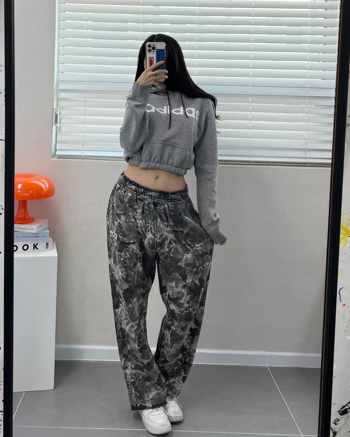 (WOMEN)아디다스 크롭 후드-M1737 상품이미지6