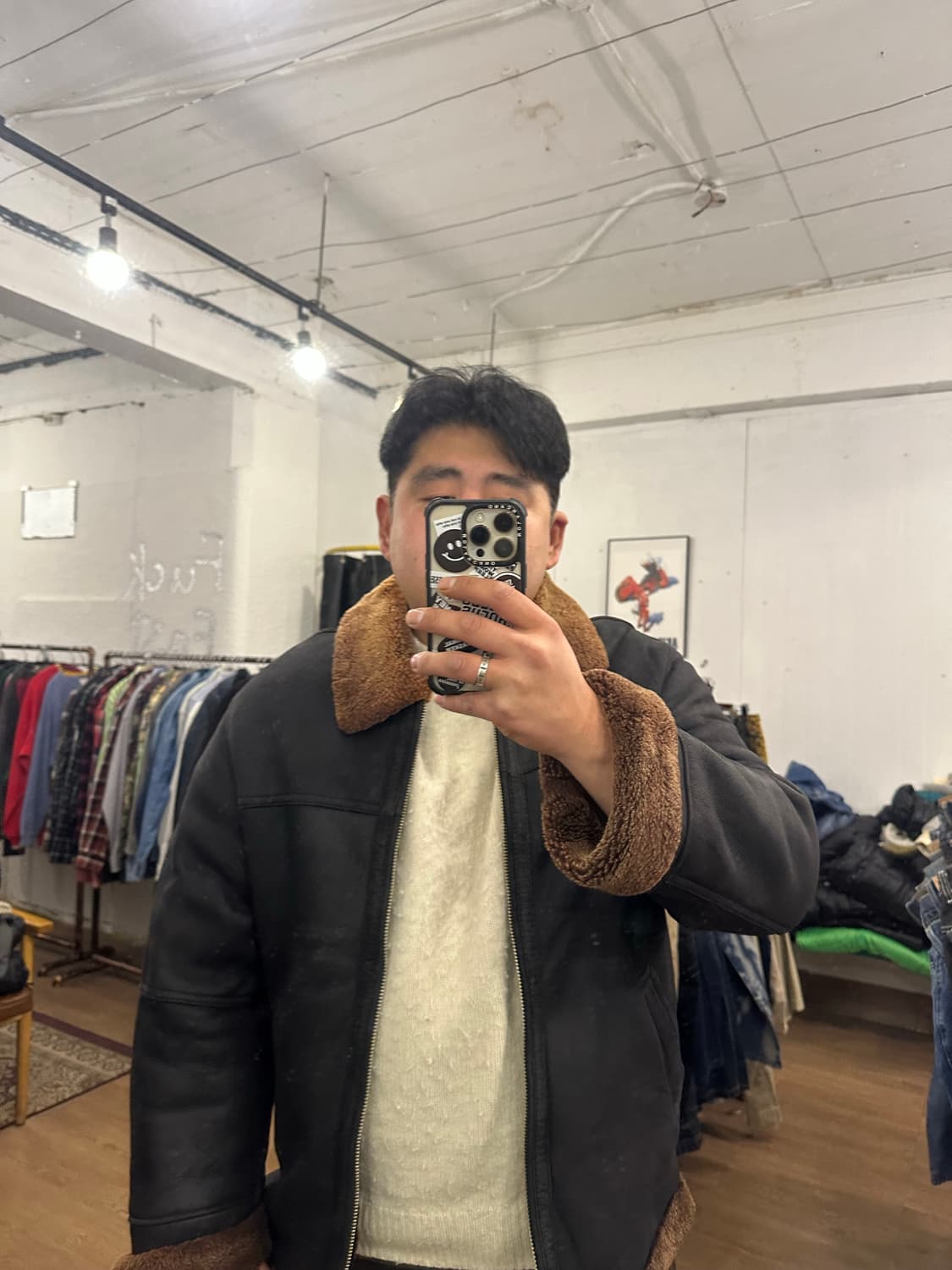 100)올드 캘빈클라인 무스탕 상품이미지8