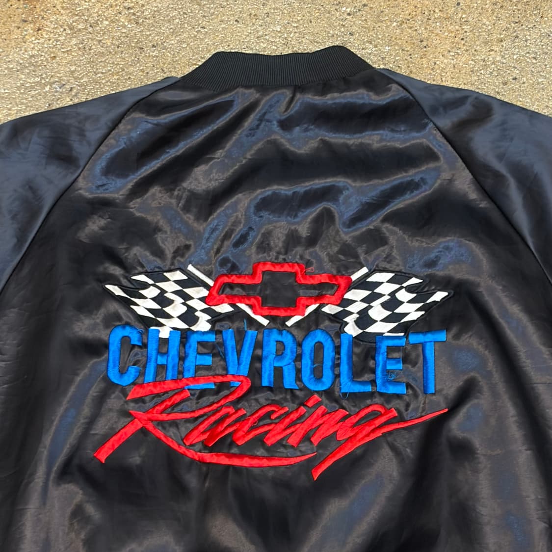 레어 90s Made in USA 빈티지 쉐보레 사틴 자켓 상품이미지2