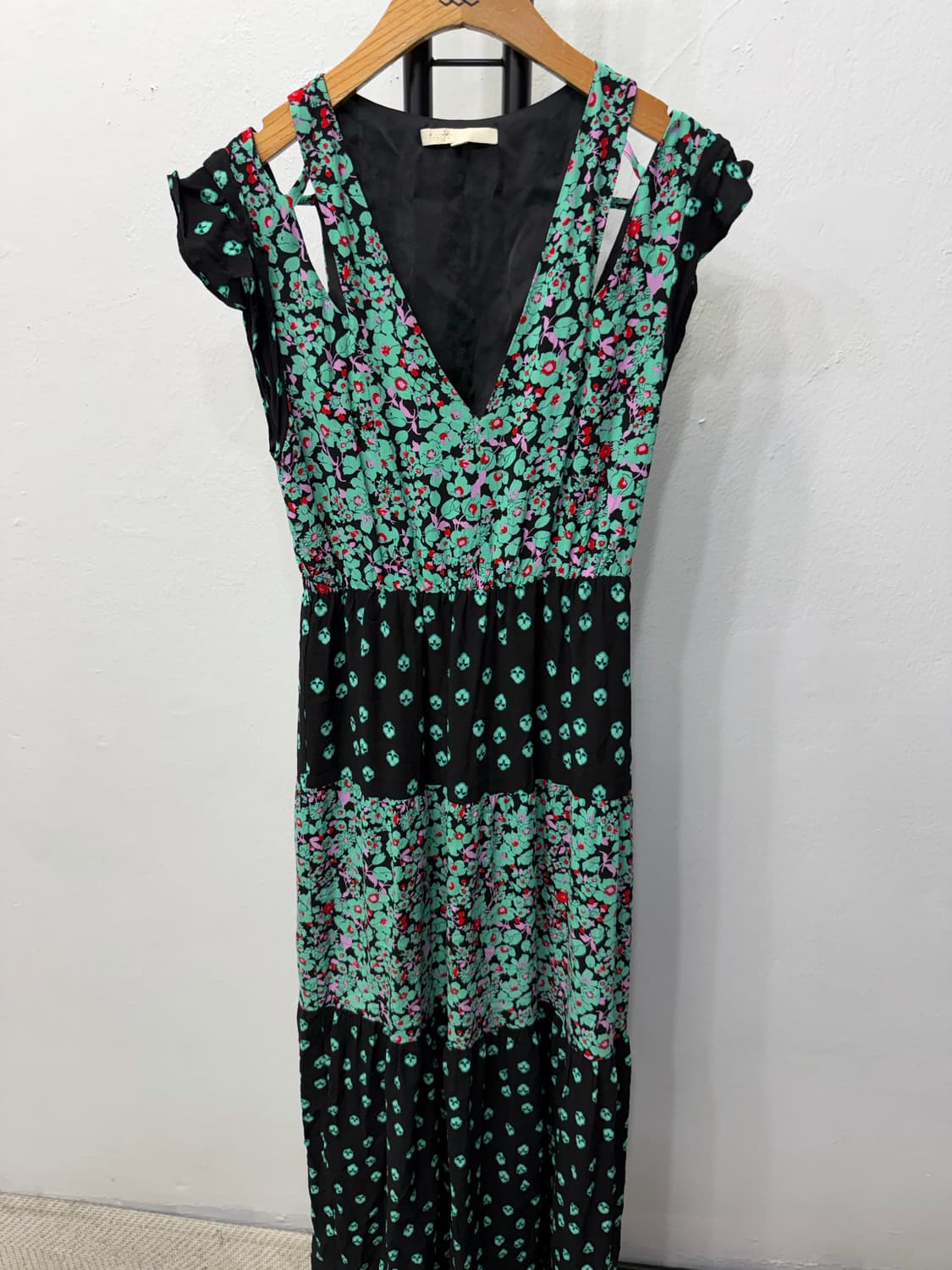 정품) 마쥬 플라워/도트 패턴 롱 원피스 2 상품이미지1