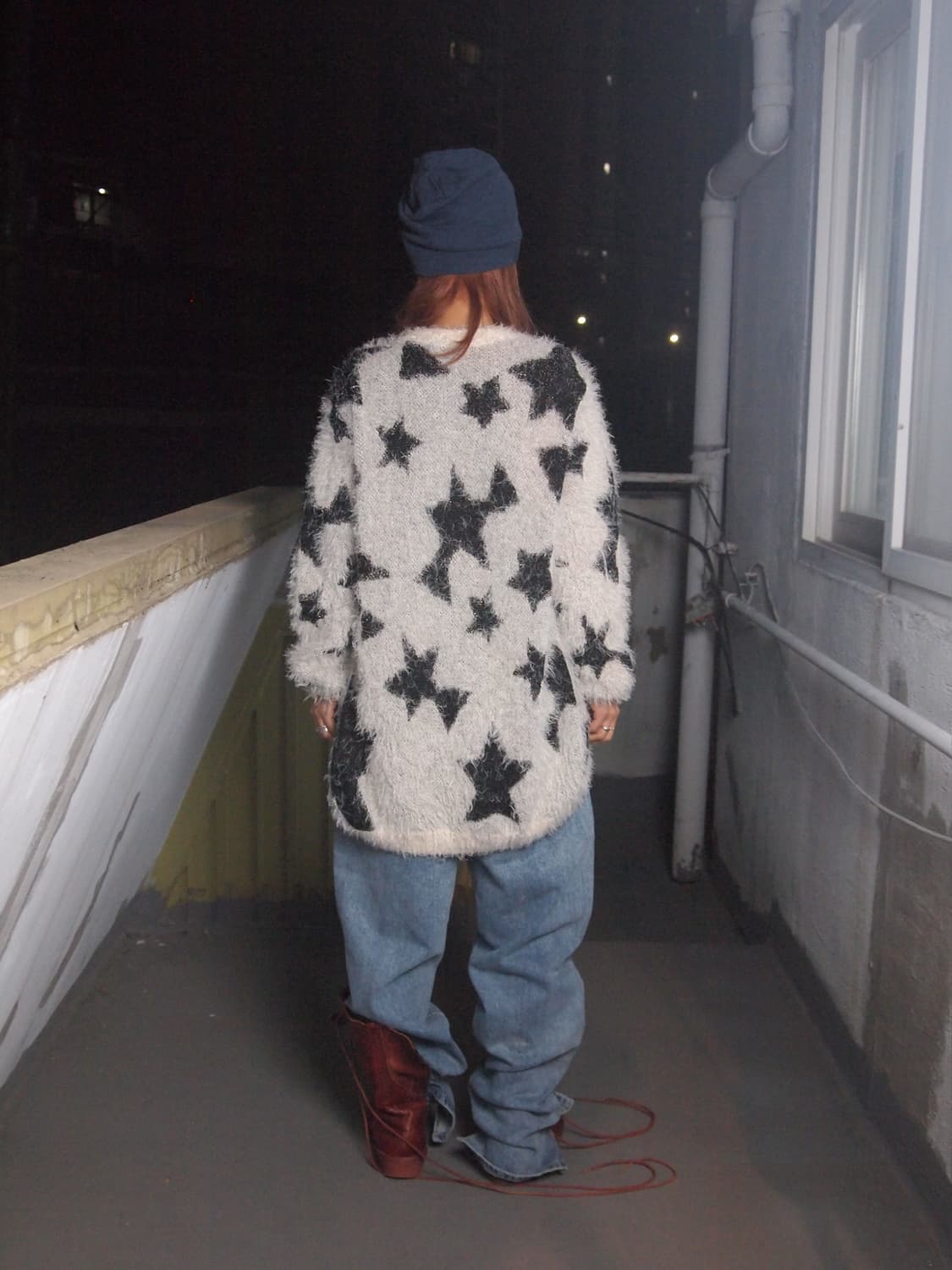 GUESS star fur cardigan 상품이미지9