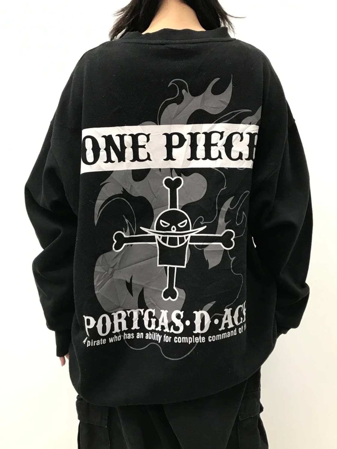 One Piece Portgas D. Ace Print Sweatshir 상품이미지3