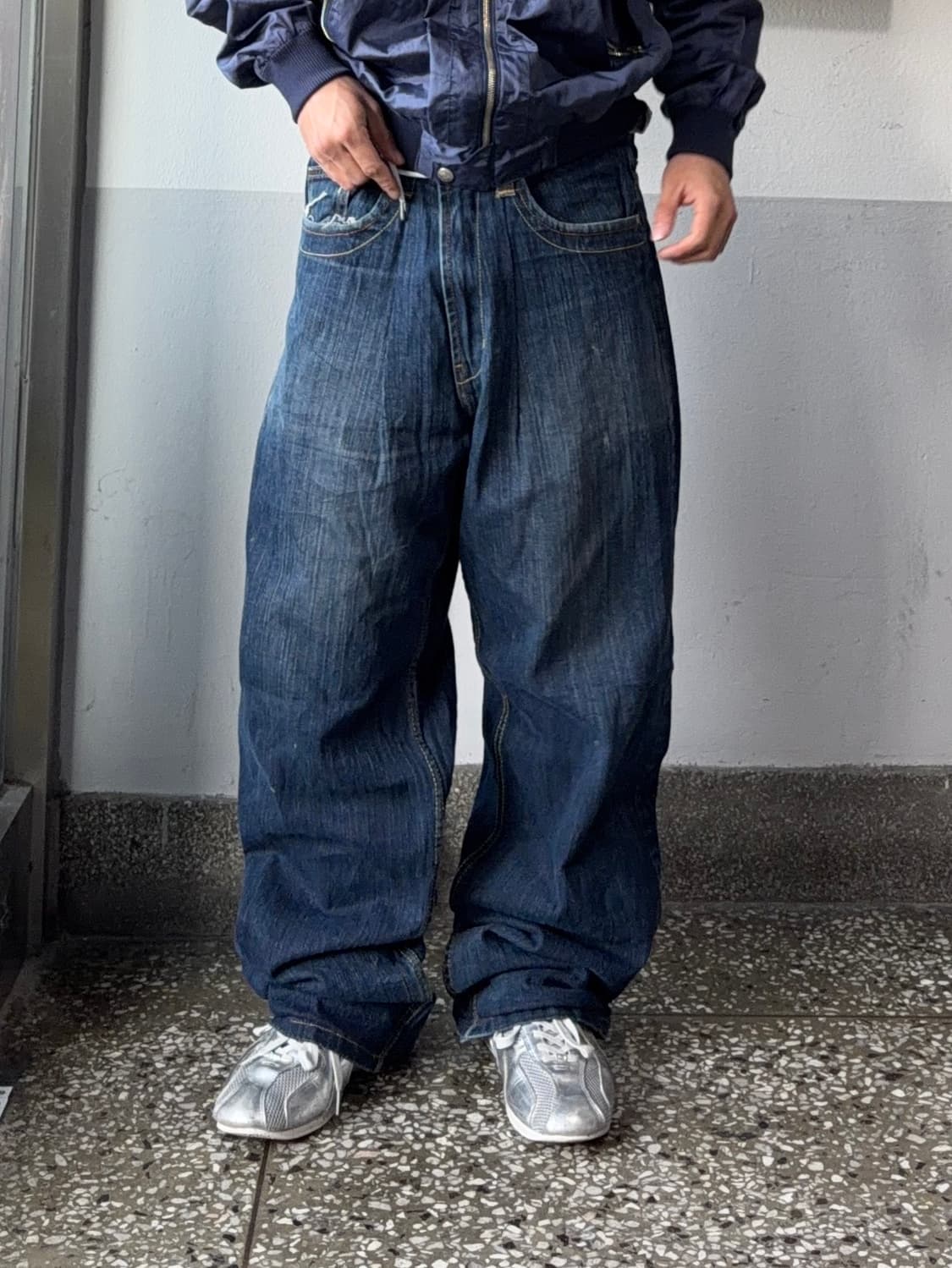 빈티지 자수 힙합팬츠 상품이미지3