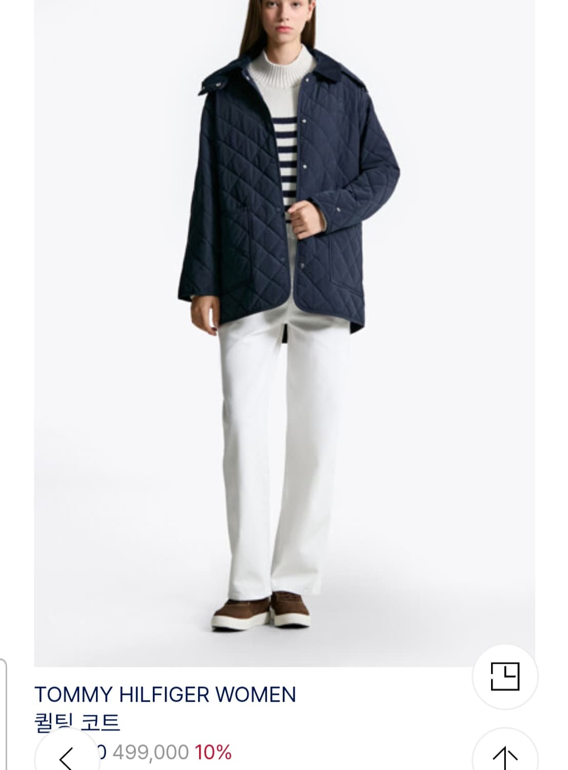 (새상품급)타미힐피거 다이아 퀄팅코트M 상품이미지9